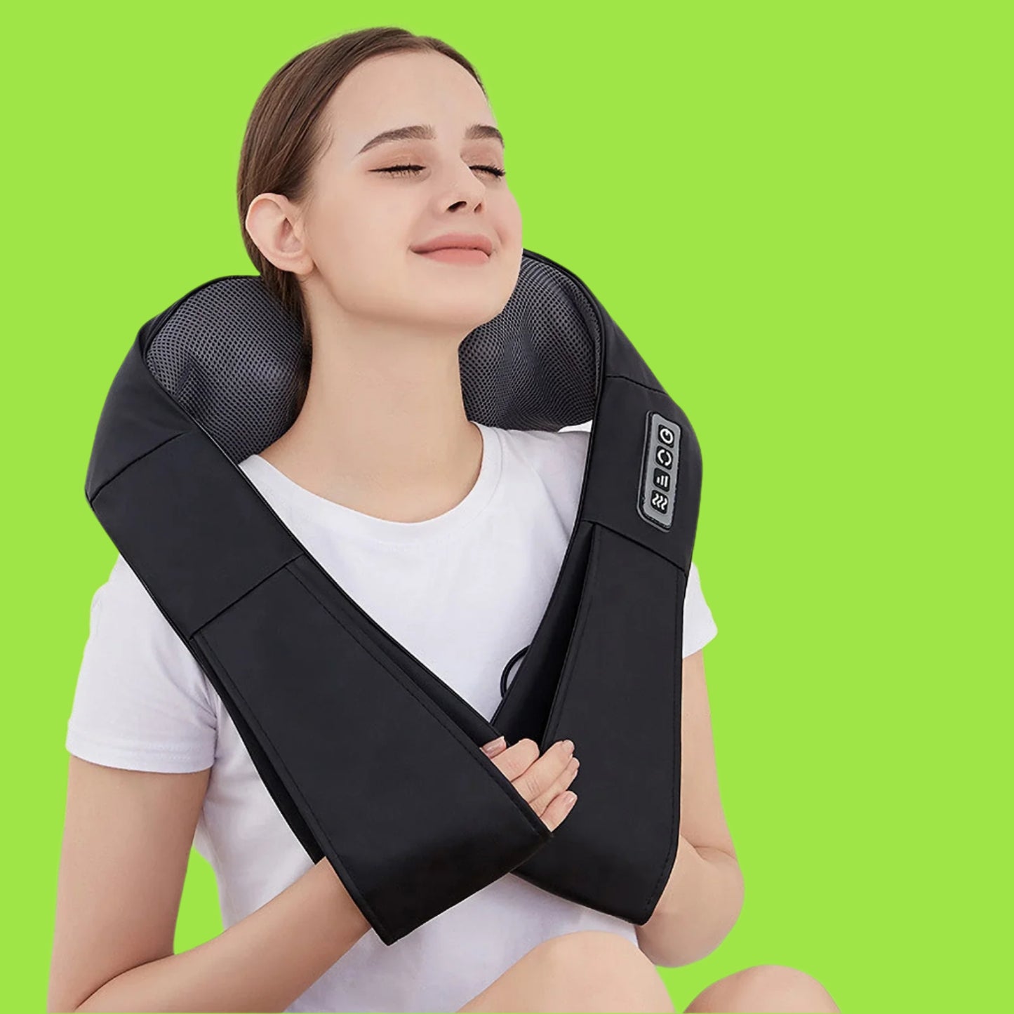 Shiatsu Neck and Back Massager,Neck Massager with Heat and Vibration,Suitable for Home, Office and Car.