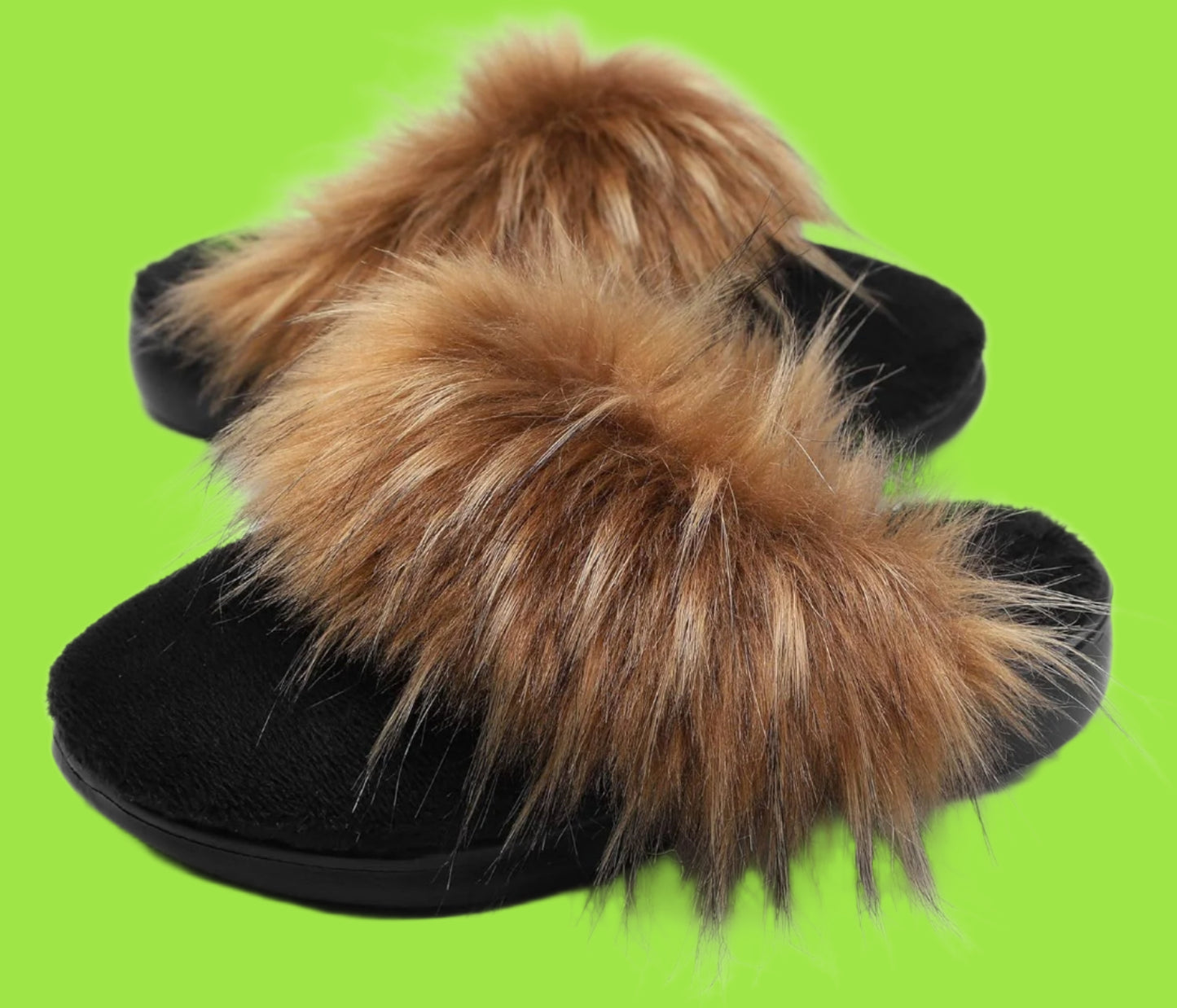 Fuzzy House Shoes with Arch Support Orthotic Heel Cup Sandals Slippers for Women