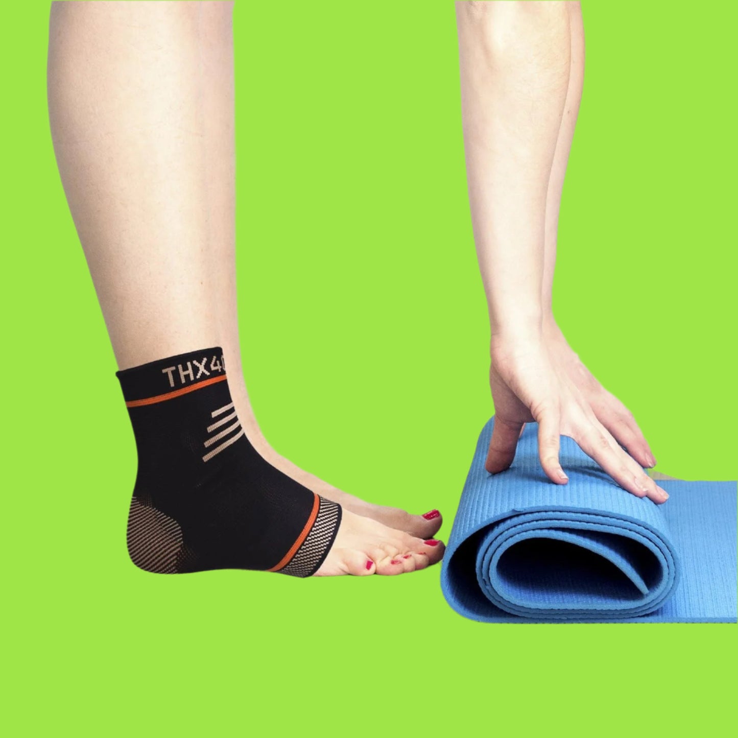 Infused Compression Ankle Brace, Silicone Ankle Sleeve Support, Pain Relief from Plantar Fasciitis, Achilles Tendonitis- Reduce Foot Swelling & Prevent Ankle, Single