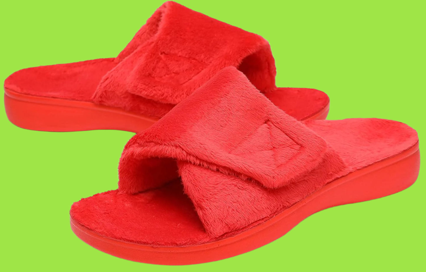 Women'S Plantar Fasciitis Fuzzy House Orthopedic Adjustable Slippers with Arch Support Orthotic Heel Cup Sandals for Ladies