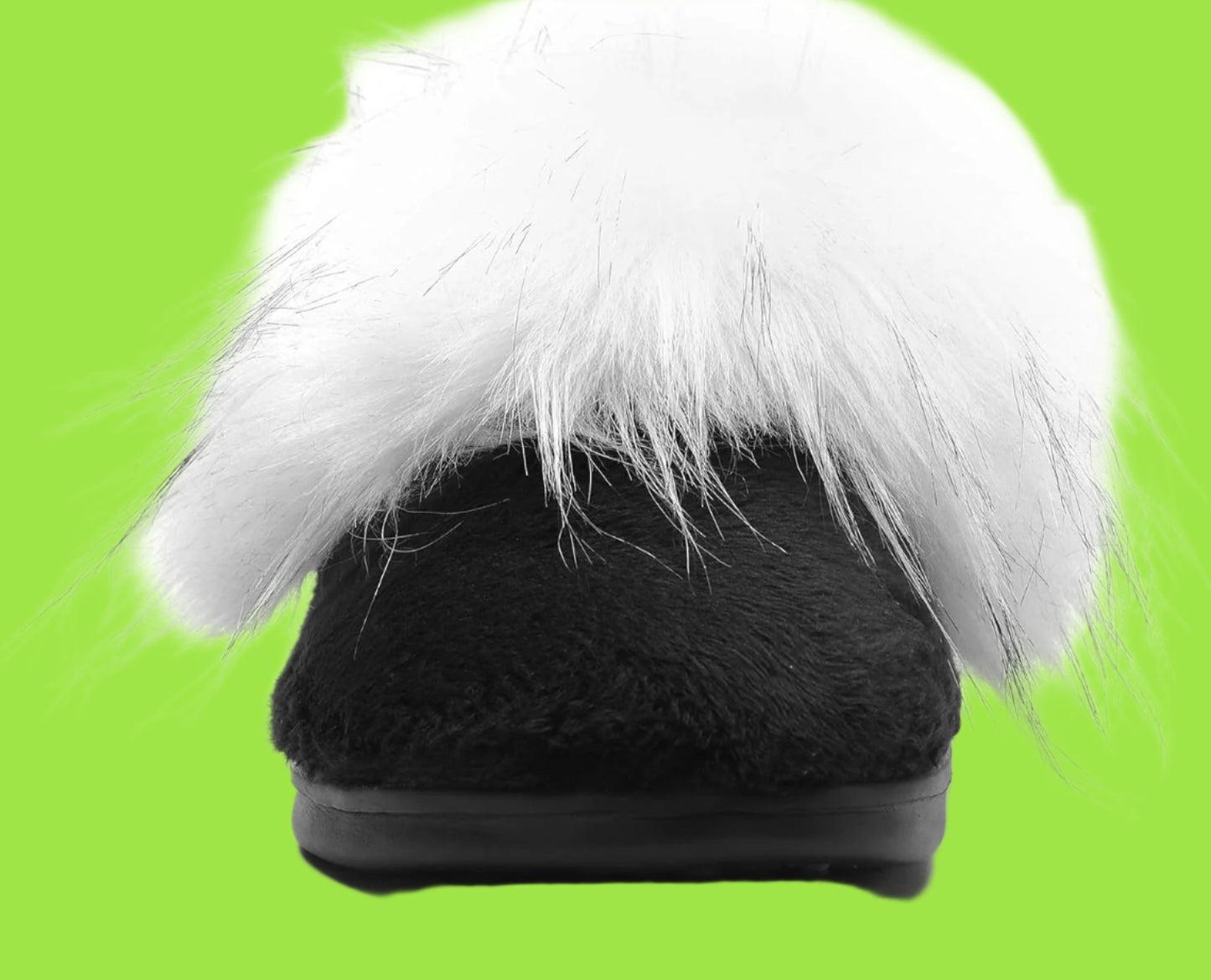 Fuzzy House Shoes with Arch Support Orthotic Heel Cup Sandals Slippers for Women