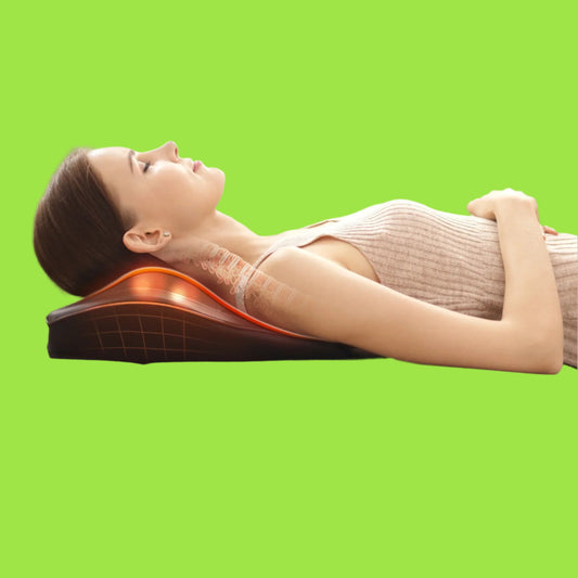 Back Massager with Heat and Vibration,  Shiatsu Neck Massager Pillow Deep Tissue, Brown