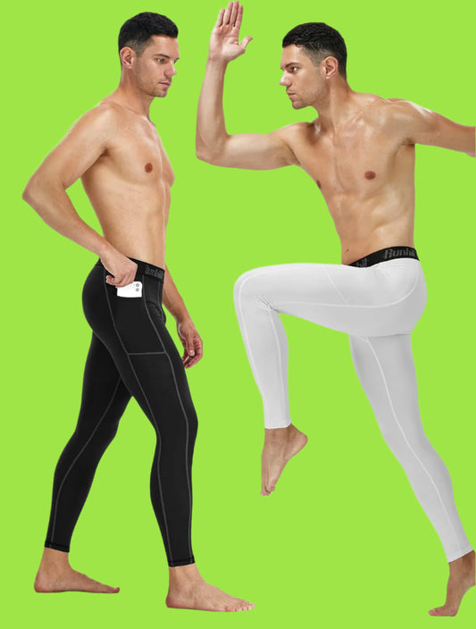 Compression Pants Men Running Tights Leggings Athletic Workout Gym Pants