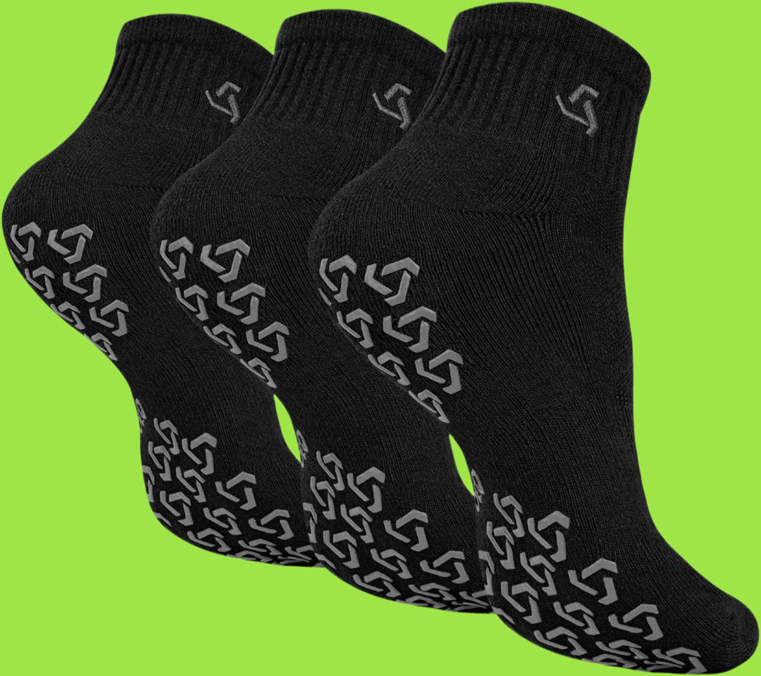 Non Slip Socks Grip for Yoga Home Workout Pure Barre, Pilates, Hospital, Ideal Cushion Socks for Men and Women