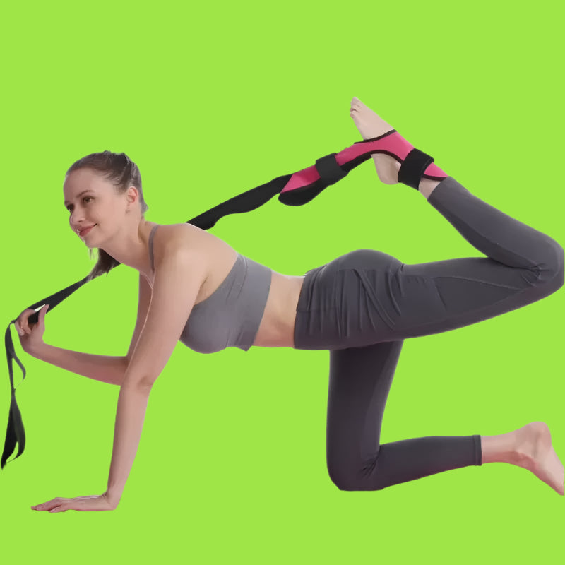 FlexiStretch Therapy Band Indicates therapeutic benefits alongside flexibility.