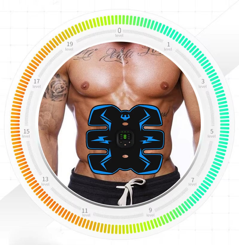 Revitalize Your Body: USB Rechargeable EMS Muscle Stimulator for Pain Relief & Weight Management - Ultimate Full Body Fitness Massager