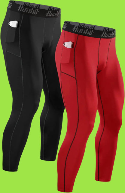 Compression Pants Men Running Tights Leggings Athletic Workout Gym Pants