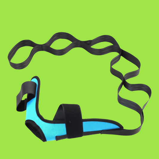 FlexiStretch Therapy Band Indicates therapeutic benefits alongside flexibility.